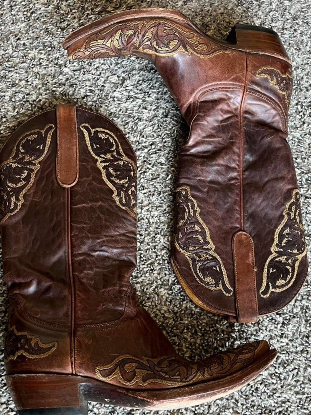 Old Gringo Brown Leather Cowboy Boots Wmn 8.5B Western Country Farm Barn Chores